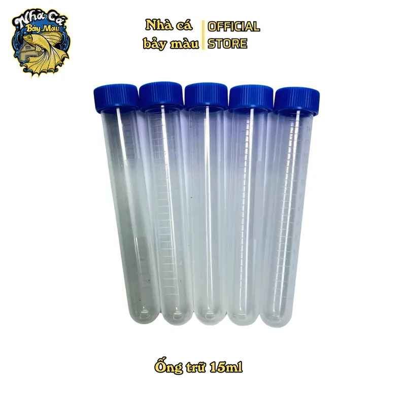 Ống trữ artemia, nhựa mica có nắp đậy dung tích 5ml-15ml 8