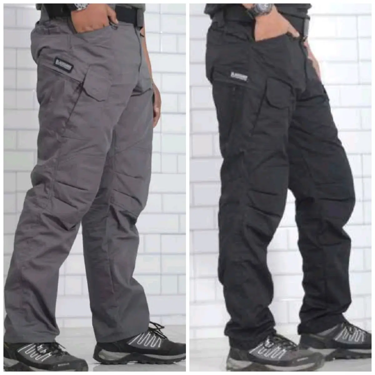 TGstoreid - Pdl Cargo Pants - Celana Pria Reguler Standar Pants Panjang Casual Hitam Kerja Katun