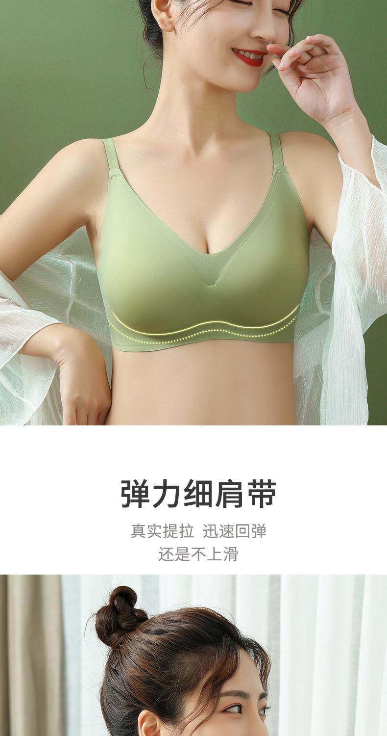 Product Introduction of No underwires girlish bra,Small breasts gather and looks bigger,Bra that adjusts the shape of the chest,3D Gather and support upward 5