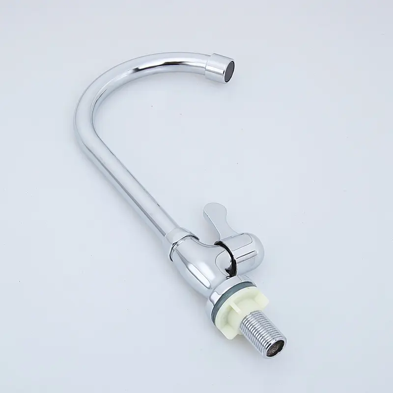 Vòi rửa chén Vòi rửa bát nóng lạnh cao cấp quay 360 độ cho 1 hoặc 2 hộc chậu - Ống nước giao hàng 4