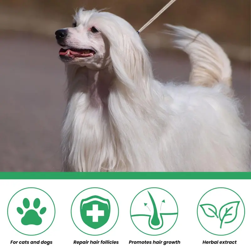 Pet Hair Regrowth Spray, Hair Stengthening Spray for Dogs & Cats, Pets Hair Care Product 4