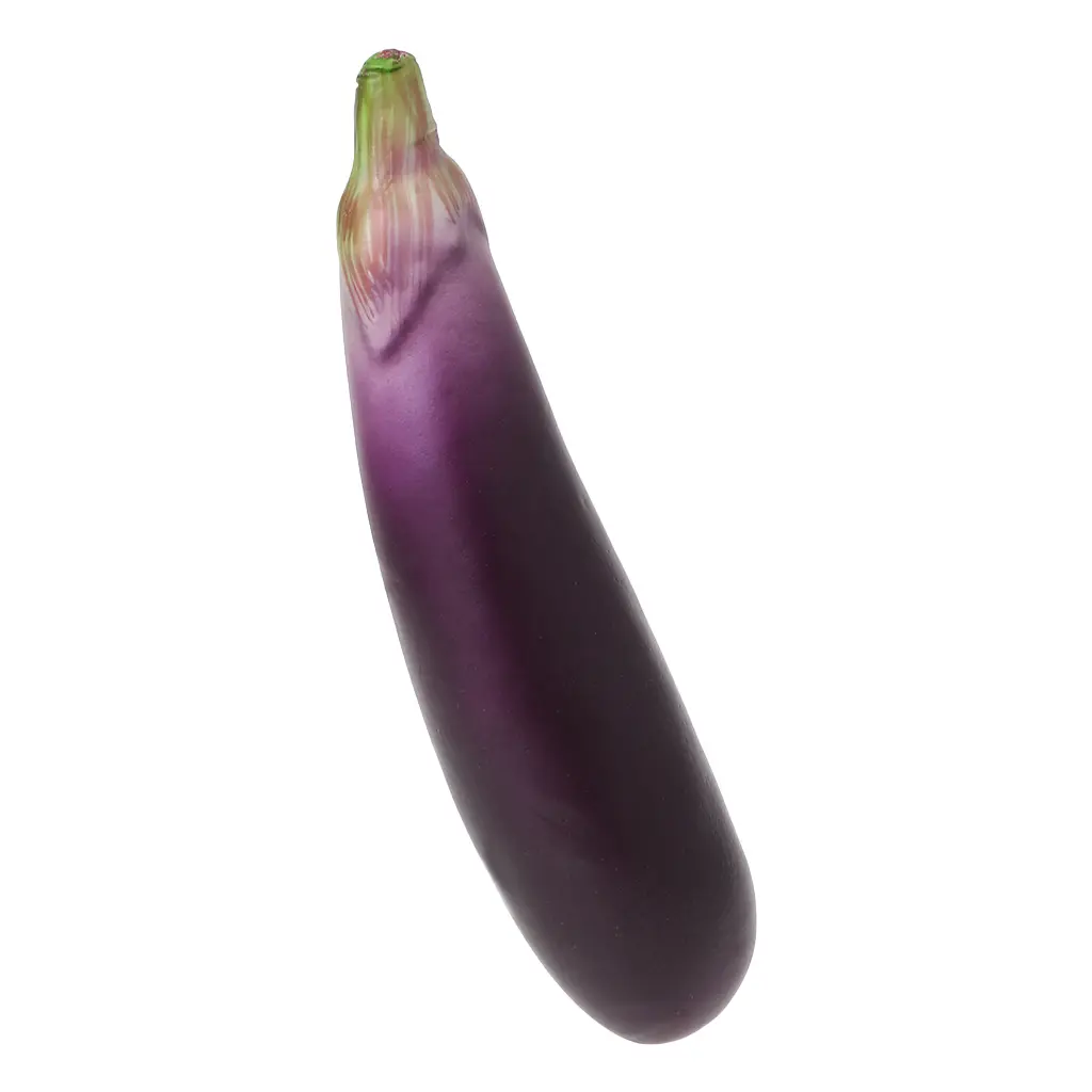Lifelike Artificial Eggplants Simulation Fake Vegetable Photo Props Home Kitchen