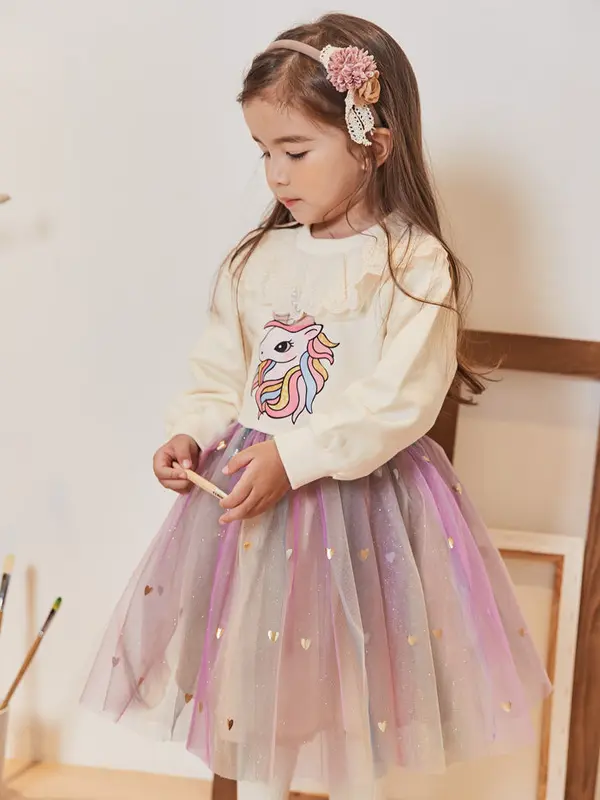[363265] - Dress Fashion Trend Anak Perempuan - Motif Love Unicorn 7