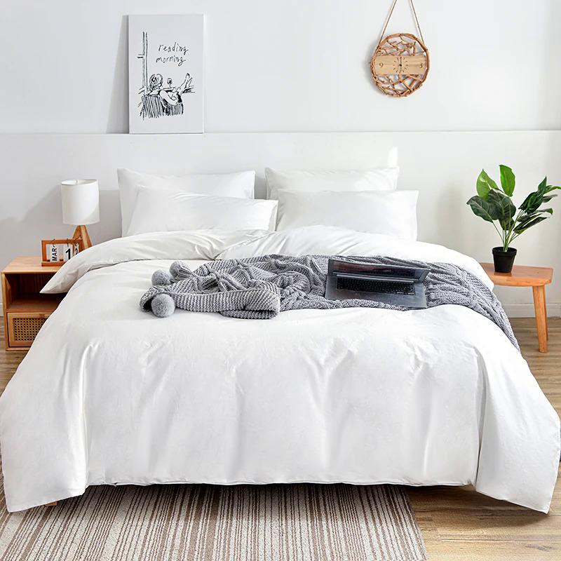 Product Introduction of Full Pillowcase Home Pillow Set Bed Sheet Elasticless Solid White Bedding Sets Bedding Bed Bedroom Bedding 35