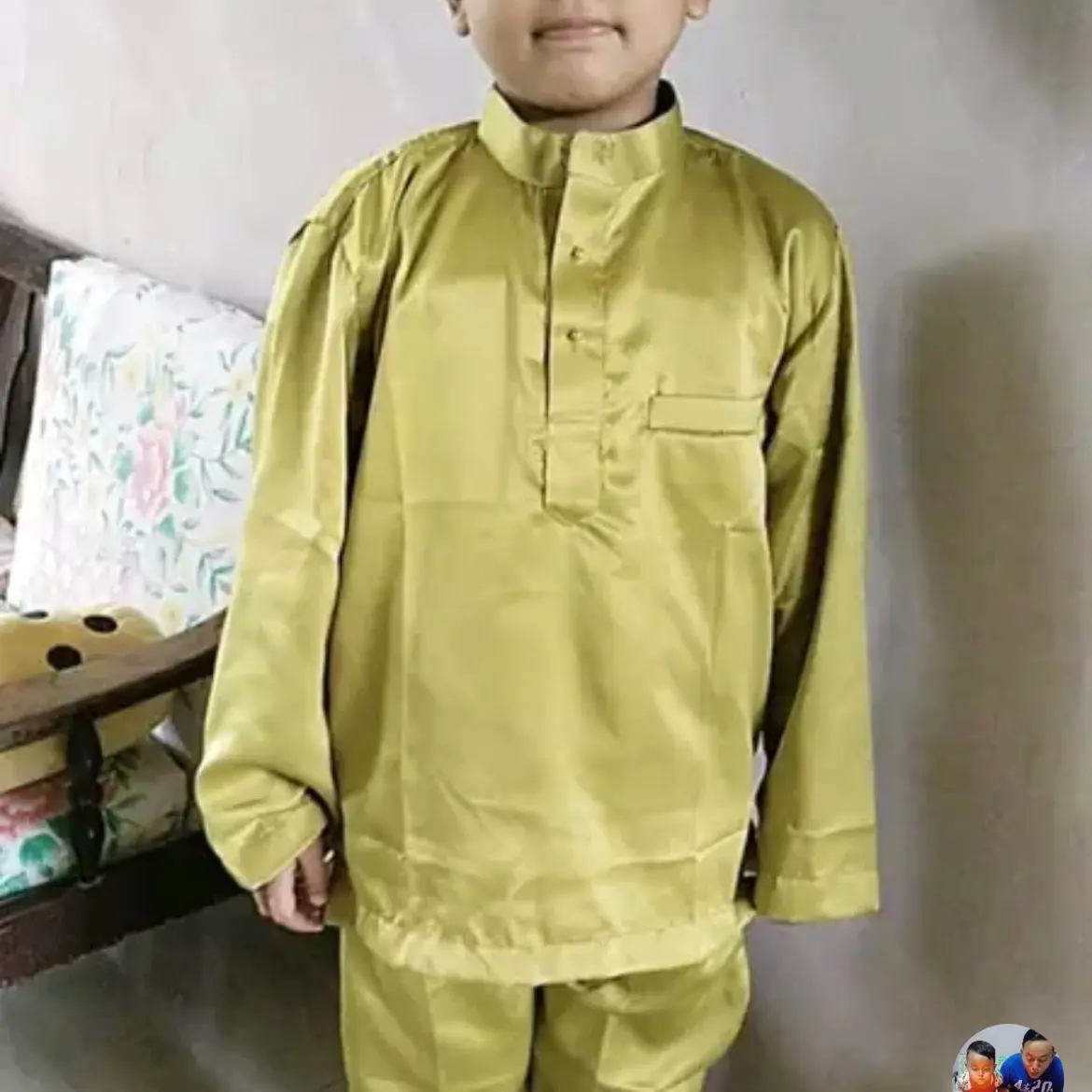 Baju kurung anak cowok dan cewek
