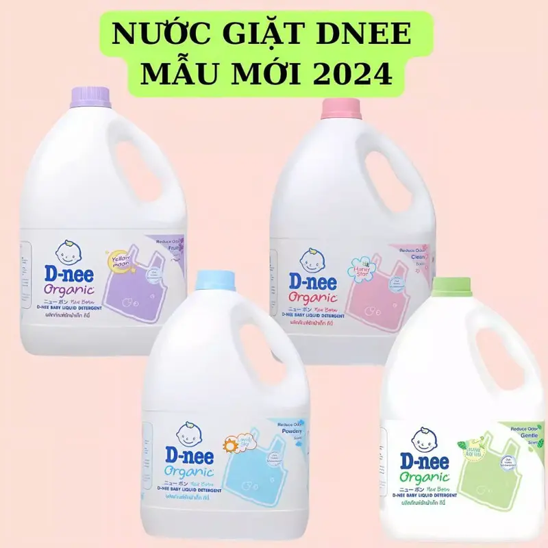 Nước giặt D.nee Thái Lan 3000ml,nước giặt xả quần áo d.nee chính hãng  (date mới, 5 màu) giặt  baby giặt  baby 6