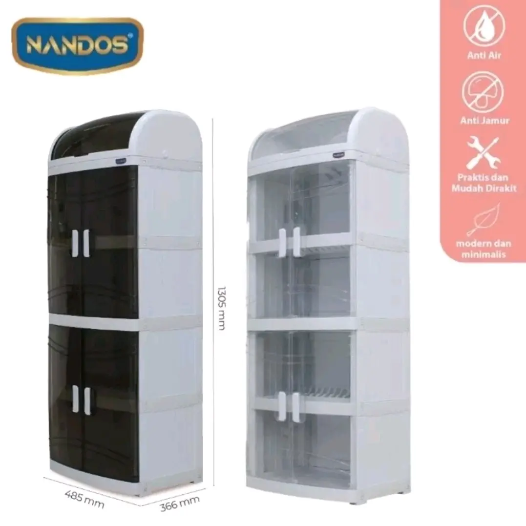 Naiba - Nandos 4102 | Rak Piring Plastik 5 Susun