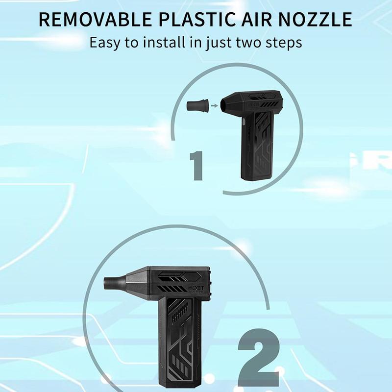 USB Rechargeable Powerful Blower, Handheld High Speed Turbo Blower, Multifunctional Blower for Outdoor Camping, Power Tool Accessories 2