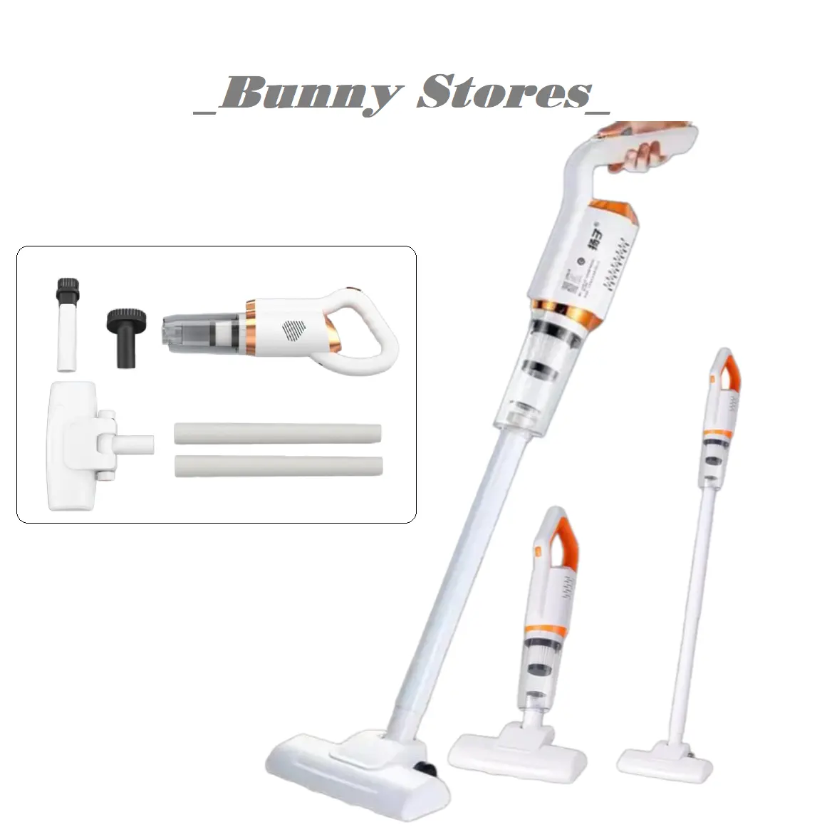 Máy Hút Bụi Thiết Kế Cầm Tay Không Dây Tiện Lợi Sử Dụng Pin Sạc Điện 4IN1 Làm Sạch