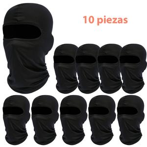 10 piezas máscaras de balaclava unisex diseñadas para deportes al aire libre, con materiales transpirables y resistentes al viento, absorben la humedad y se secan rápidamente, Tejido Cómodo y Transpirable de Secado Rápido, protección para los oídos