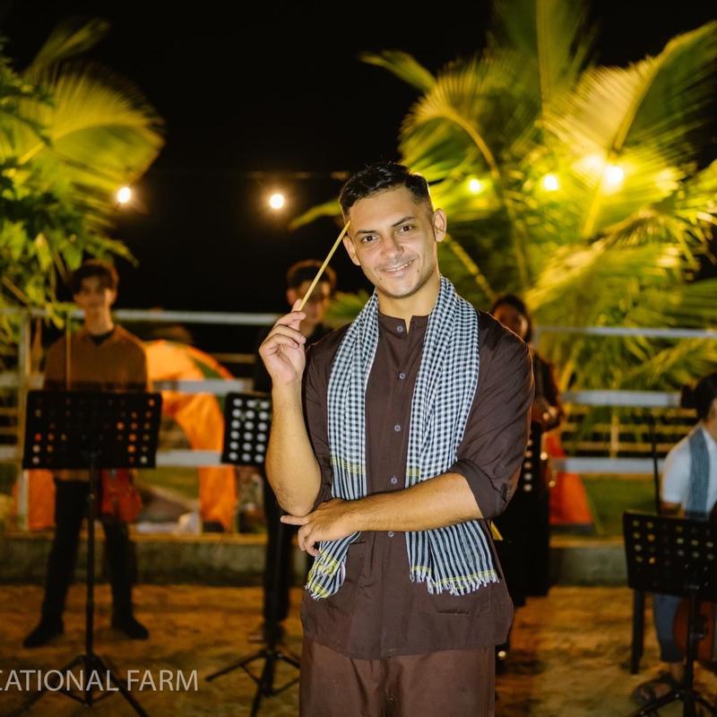 Bộ bà ba nâu nam vải cate truyền thống- Có bộ bà ba bigsize