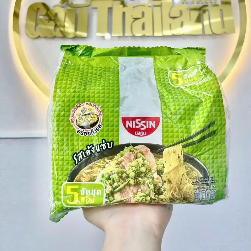 Mì sườn hầm ớt xiêm xanh Nissin Nội địa Thái Lan