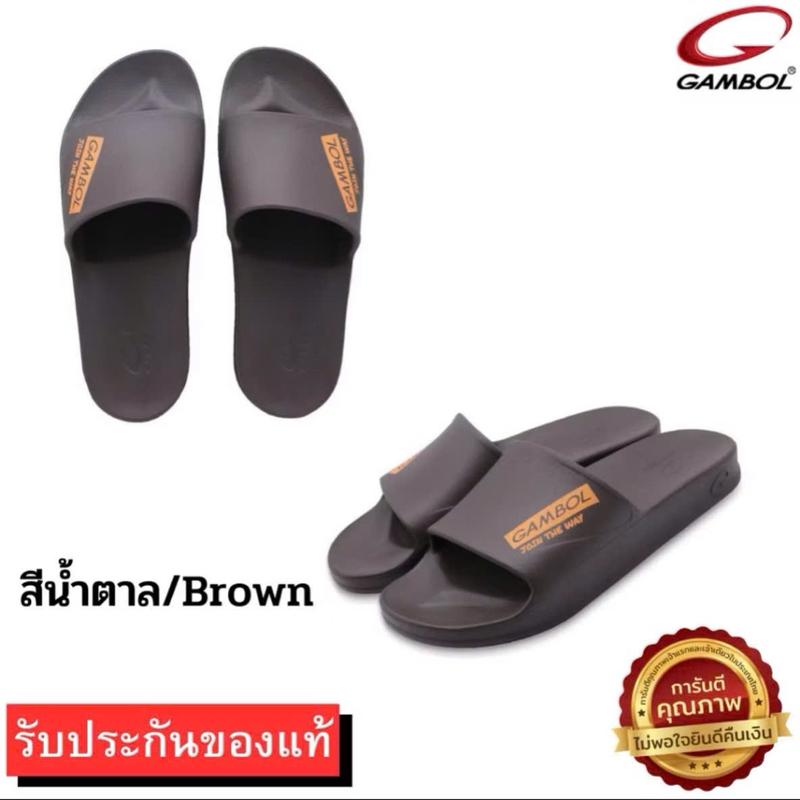 [Hàng Chính Hãng]Dép Nam Thái Lan GAMBOL 42184 Chất Liệu Cao Su Non Quai Ngang Đúc Nguyên Khối,Chống trơn trượt, Chống Thấm Nước size 36-44 DéP Đế Bằng
