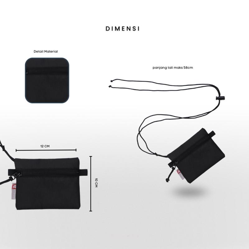 Sling Pouch Pria Wanita Livina Sako Pouch Mini Wallet Neckbag Dompet Kartu Koin Sling Bag Pouch Mini 5