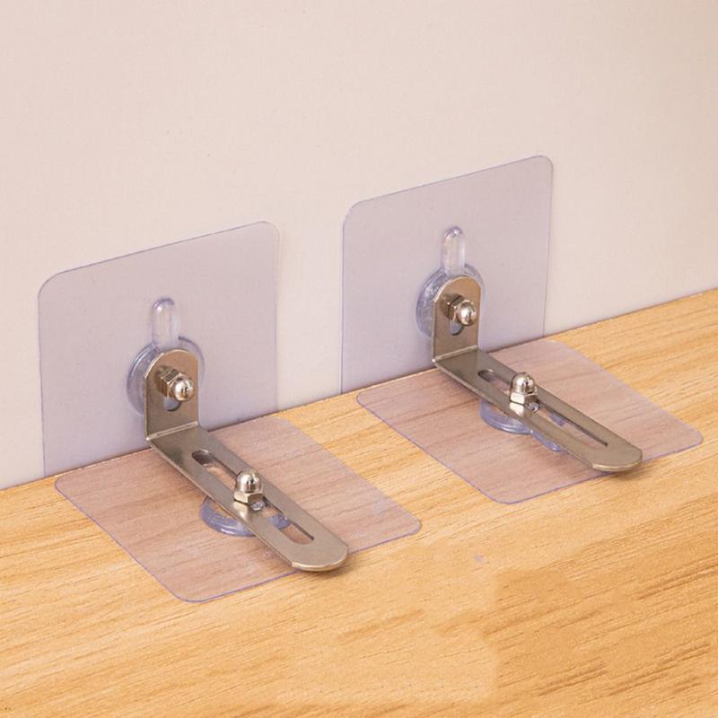 Product Introduction of Convenient Anti-tip Wall Holder Anti-overturning Fixed Clip Child Security Baby Care Self-Adhesive Cabinet Lock Anti-drop Kids Safety Furniture Stabilizer 13