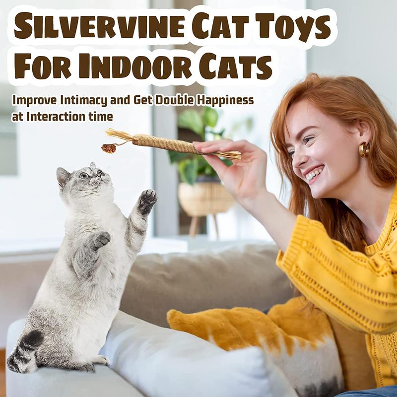 Product Introduction of Wooden Polygonum Stick Bite Combination New Cat Toy Teeth Grinding Tooth Cleansing Removal Fresh Breath 0