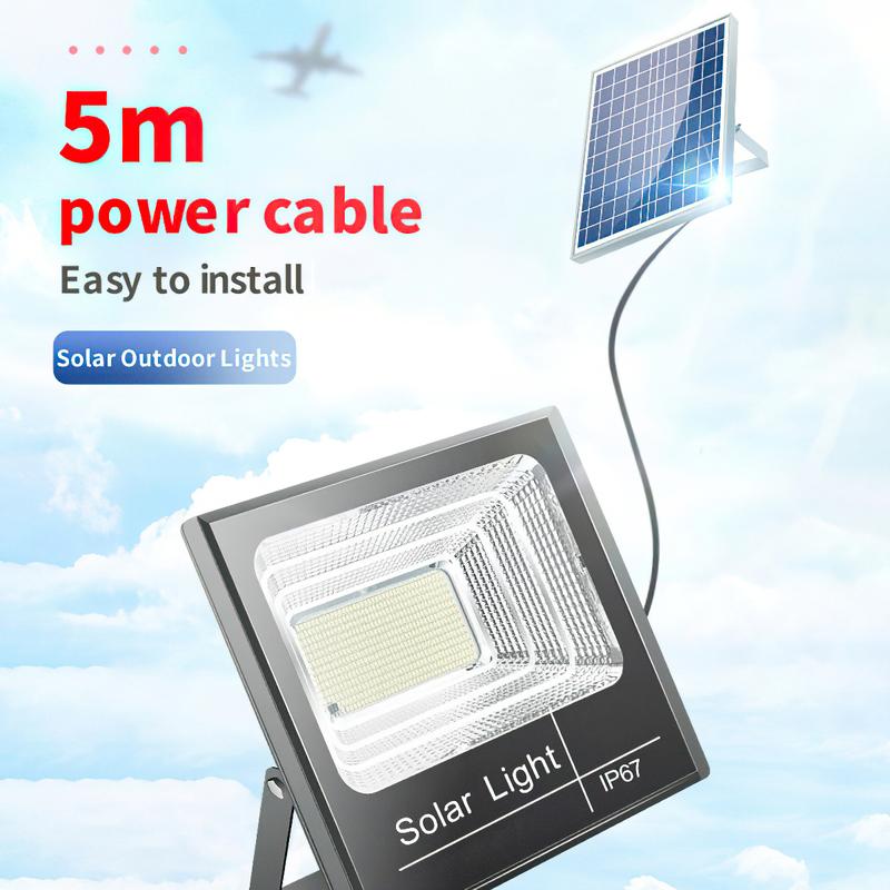【Bán hàng trực tiếp từ nhà máy】Đèn năng lượng mặt trời 100W - Bảo hành 2 năm, Chống nước IP67 7