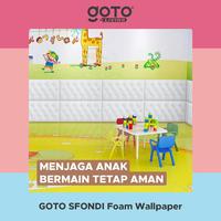 Gambar (Promo Special) Goto [COD] Sfondi Wallpaper Foam Headboard Sticker Dinding Dekorasi Kamar - BROWN 12MM dari Goto Living Kota Tangerang 4 Tokopedia