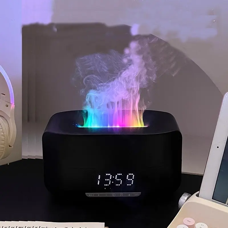 Máy xông tinh dầu Ngọn Lửa Loa Bluetooth Nháy Đèn Theo Nhạc mẫu mới nhất - Diffuserlux 1