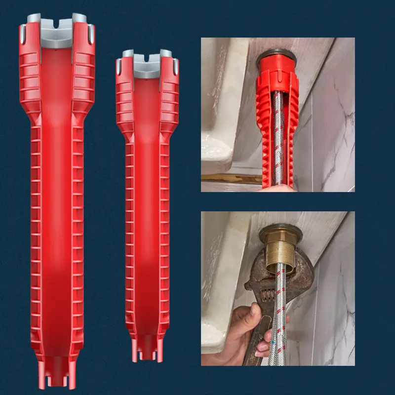 Cross-Border Multifunctional 8 in 1 Sink Bathroom Wrench Plumbing Installation Tool Faucet Washing Basin Angle Valve Sink
