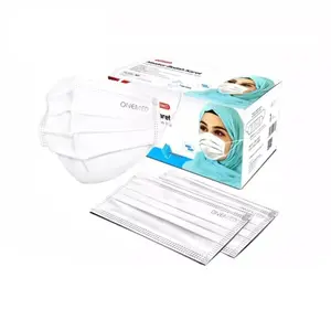 Onemed | Masker Jilbab 3 Ply Isi 50 | Masker Karet Jilbab | Masker Medis