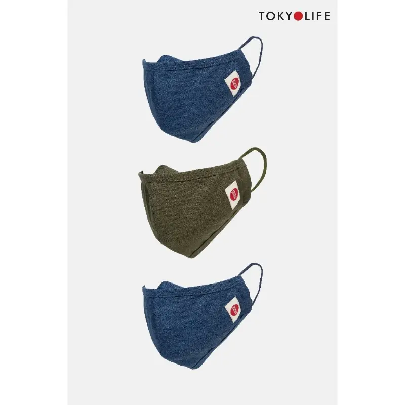 Mẫu mới [TOKYOLIFE] (GIAO MÀU NGẪU NHIÊN) Khẩu trang chống nắng NAM Sunstop Mastr gói 3chiếc TOKYOLIFE UVM-MM001M AB