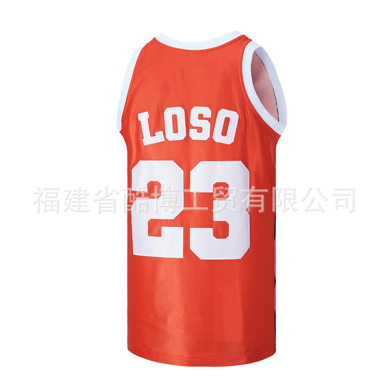 Product Introduction of Áo Thi Đấu Bóng Rổ, Màu Đỏ, Thêu Anime, Thiết Kế SUMMERTIME SHOOTOUT 23, Áo Vest Tập Luyện Thể Thao Nam 3