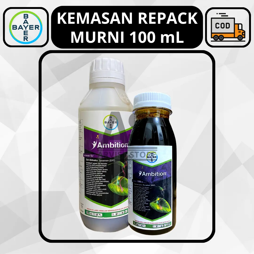 Ambition Bayer Zat Aktivator Tanaman Asam Amino Kemasan Repack 50ml / 100ml Original