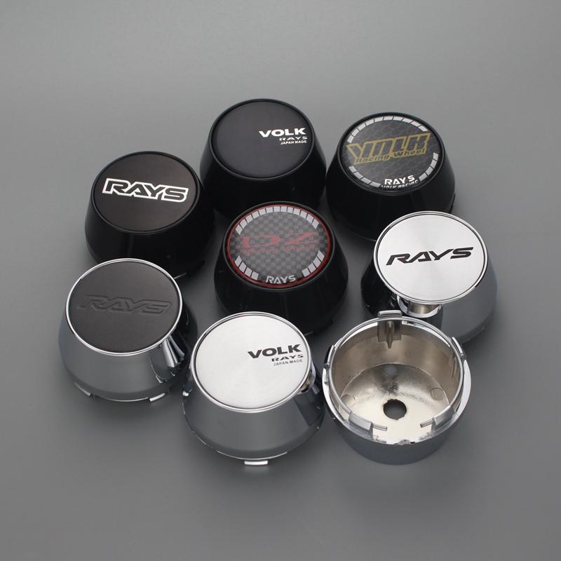 4pcs 60mm/56mm clip volk wheel center caps for rims covers rays ...