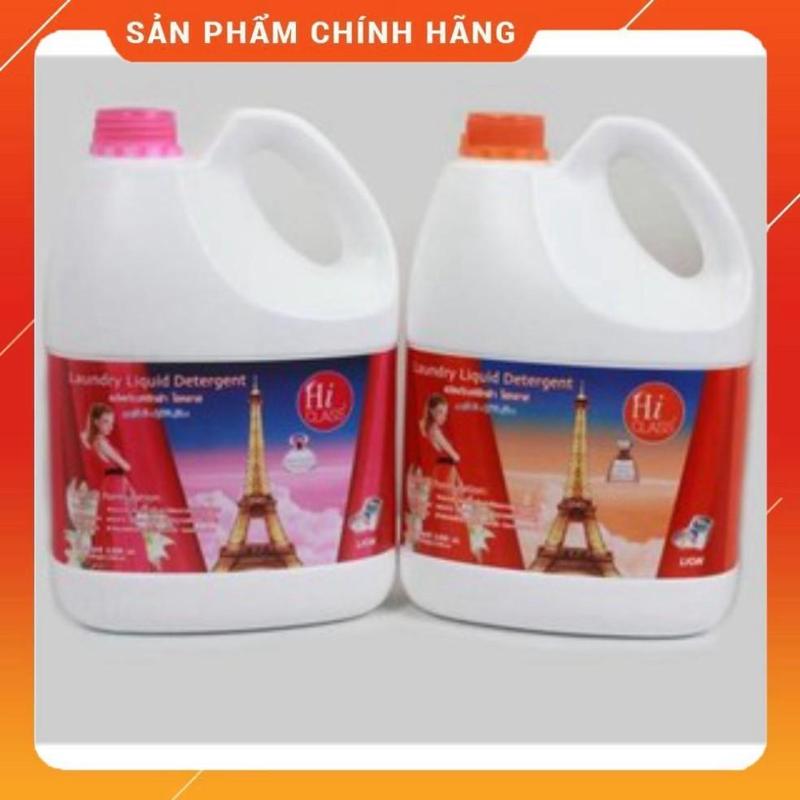 Nước giặt xả thái lan 2 in 1 hiclass can 3,5l, giá rẻ chất lượng nước  giặt  quần  áo  thái  lan  thơm  lâu nuoc  giat 2