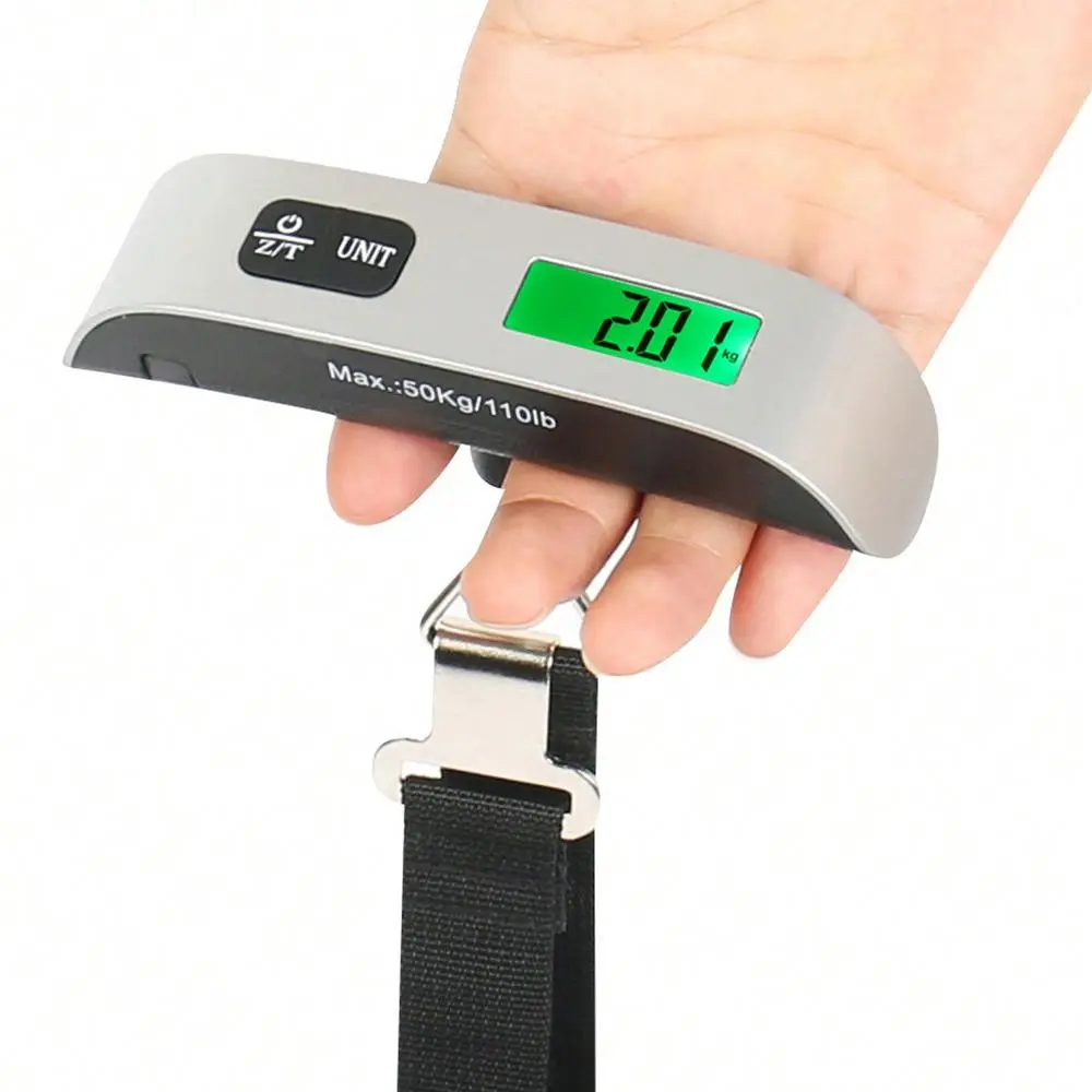 Digital Hanging Luggage Scale, 1 Count Handheld Digital Weight Scale, Portable Durable 50KG/110LB Max Scale