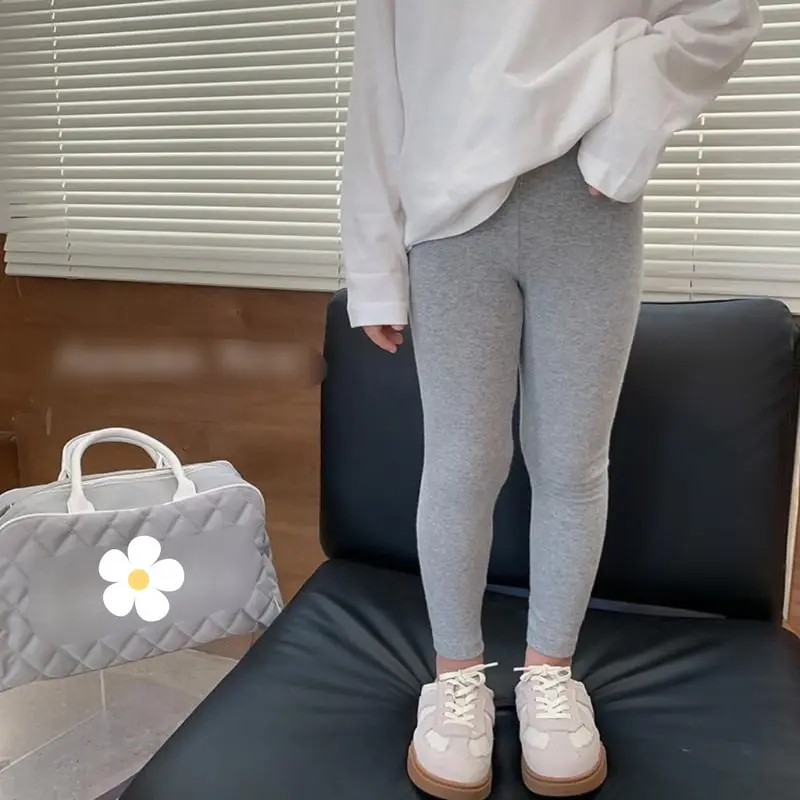 (21-41kg) Quần legging bé gái thun cotton 4 chiều chất dày dặn mềm co giãn tốt 0