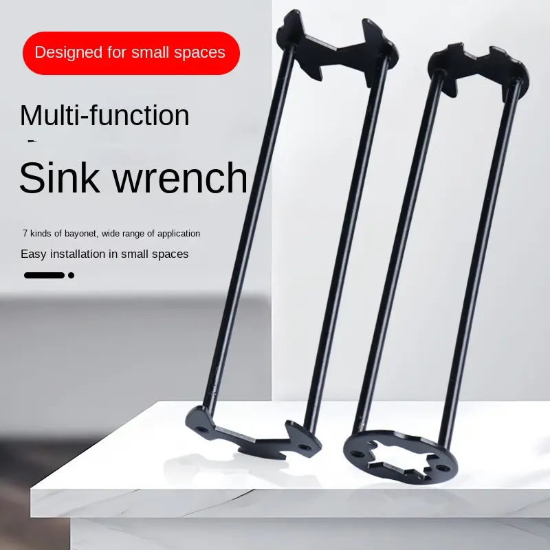 Multifunctional Sink Wrench Faucet Flexible Hose Sleeve Nipper for Pipe Repair Artifact Installation and Disassembly Bathroom Sink Wrench