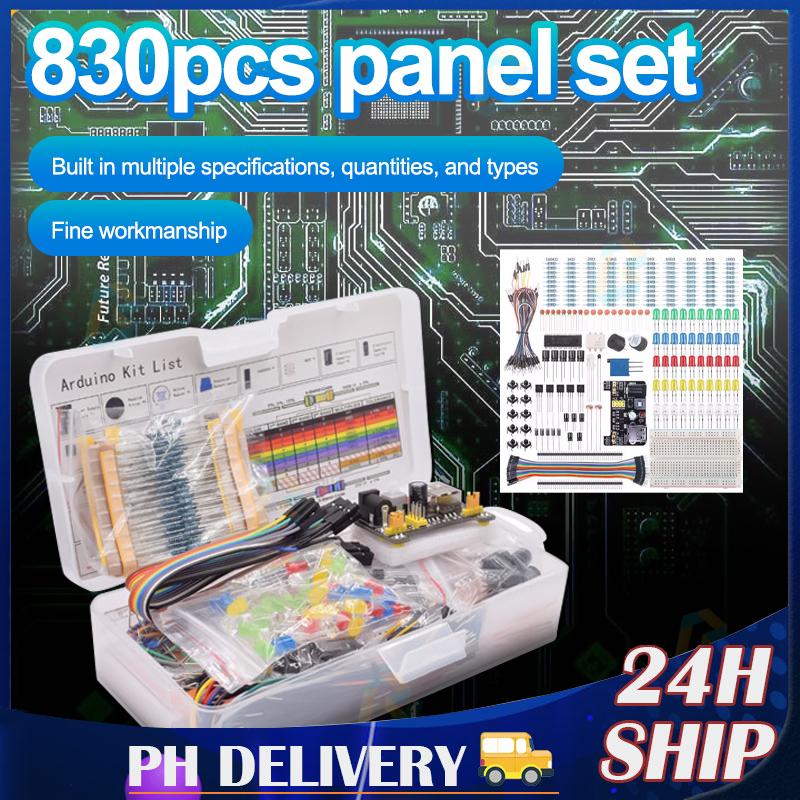 Led Conenction Protoboard Breadboard Kit Connection Points Breadboard Kit Electronic Components ...