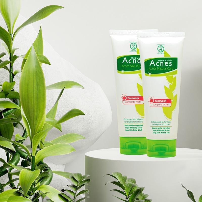 Acnes Creamy Wash Complete White Oil Control Deep Pore Yogurt Touch 50gr 100gr || Sabun Cuci Muka Anti Jerawat Badan 8