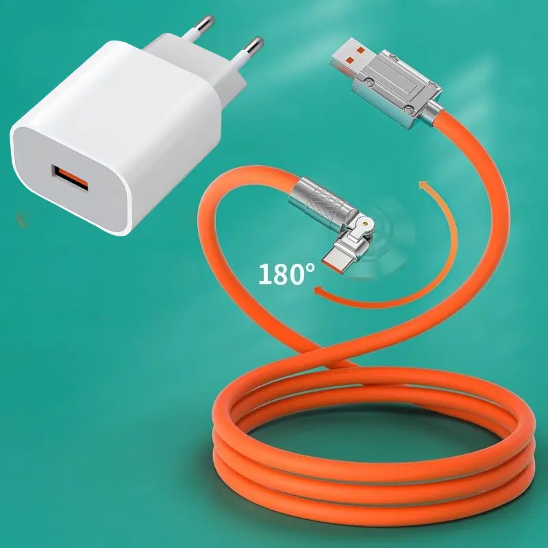 Kabel Data 1,5 - 2 Meter Fast Charging Rotasi 180° Lighting Cable Charger