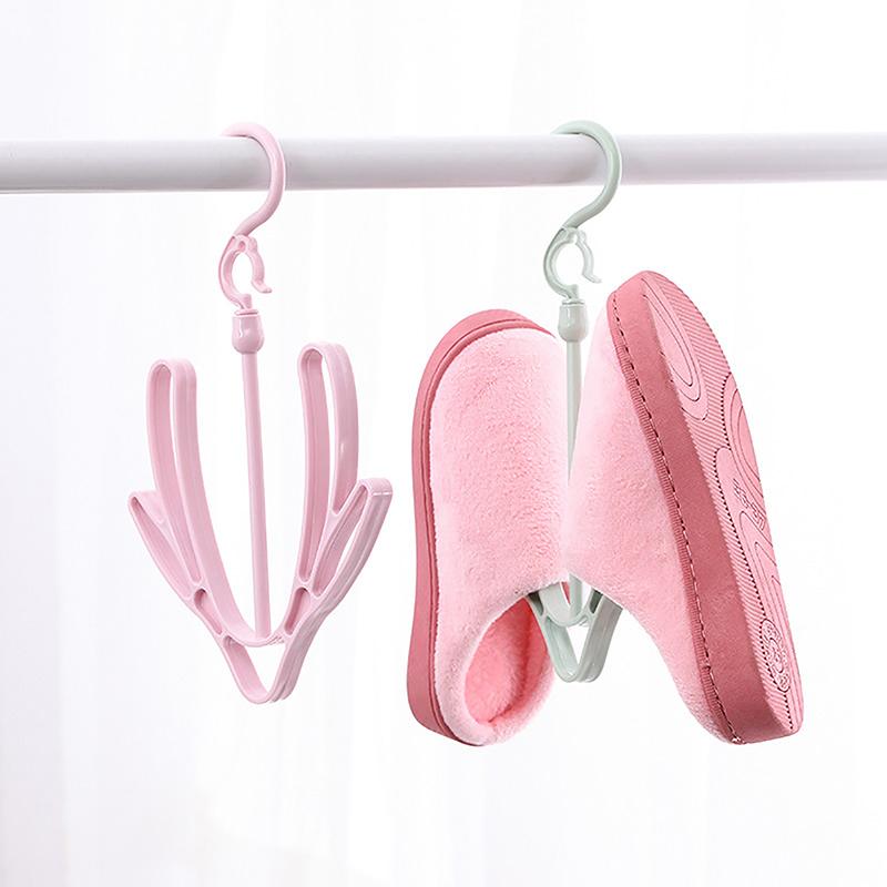 Product Introduction of Multifunctional Shoes Drying Hanger Drying Rack Windproof Rotatable Balcony Scarf Necktie Shoe Hanging For Home Storage Organize 10