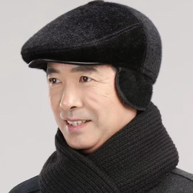 Mũ Nồi Lông Cho Người Trung Niên,Mũ Phớt Nam Người Lớn -Nón Nỉ Cho Người Già Người Trung Niên Ong Hati Len Voi