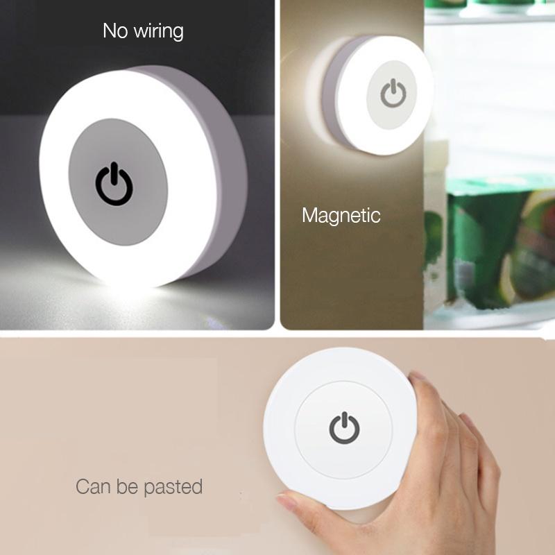 Đèn Ngủ Cảm Ứng Sạc USB, Bảo Vệ Mắt, Đèn Ngủ Nhỏ, Không Dây, Tự Dính, Hấp Phụ, Đèn LED Tạo Không Khí Gia Đình 6