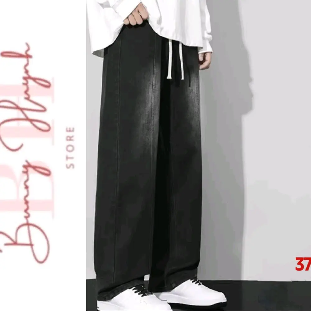 Quần 37 Baggy Ống Rộng Lưng Thun - Phong Cách Thời Trang Thoải Mái 37 Menswear - Có Túi Pants quanje quần jean co giãn quandai  jean