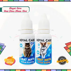 Royal Care Obat Mata Kucing Anjing 10ml Obat Tetes Mata Iritasi Kucing Anjing anjing & kucing multipak