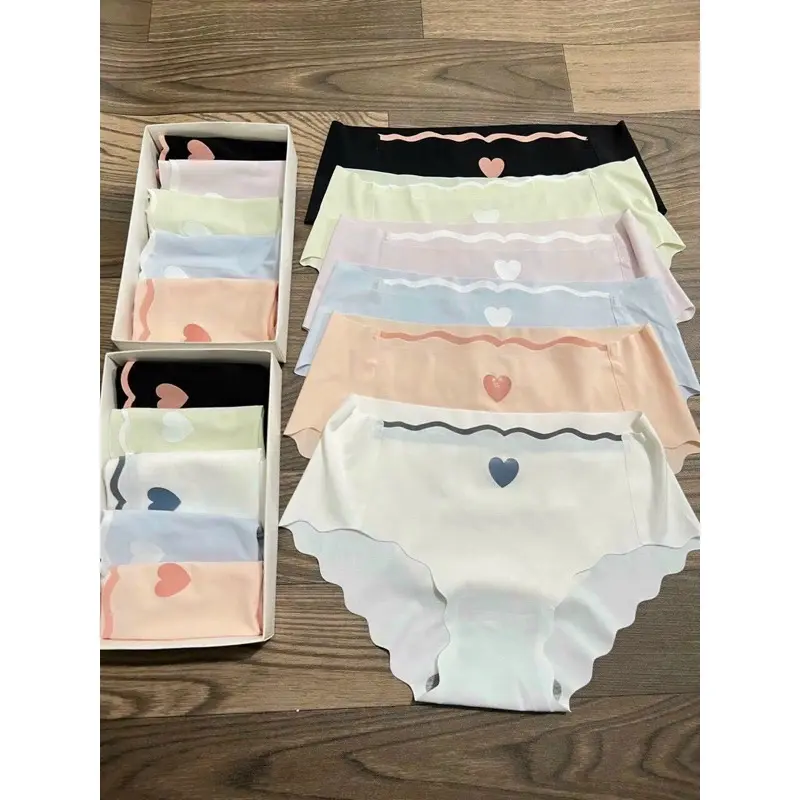 combo 5 Quần Su viền sóng gợi cảm đính trái tim nhỏ Sexy Xuất nhật
