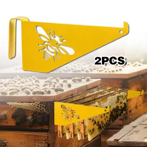 2PCS Rak Bingkai Sarang Lebah Bahan Besi Untuk Periksa Kotak Budidaya Lebah Universal Beehive Inspection Brackets