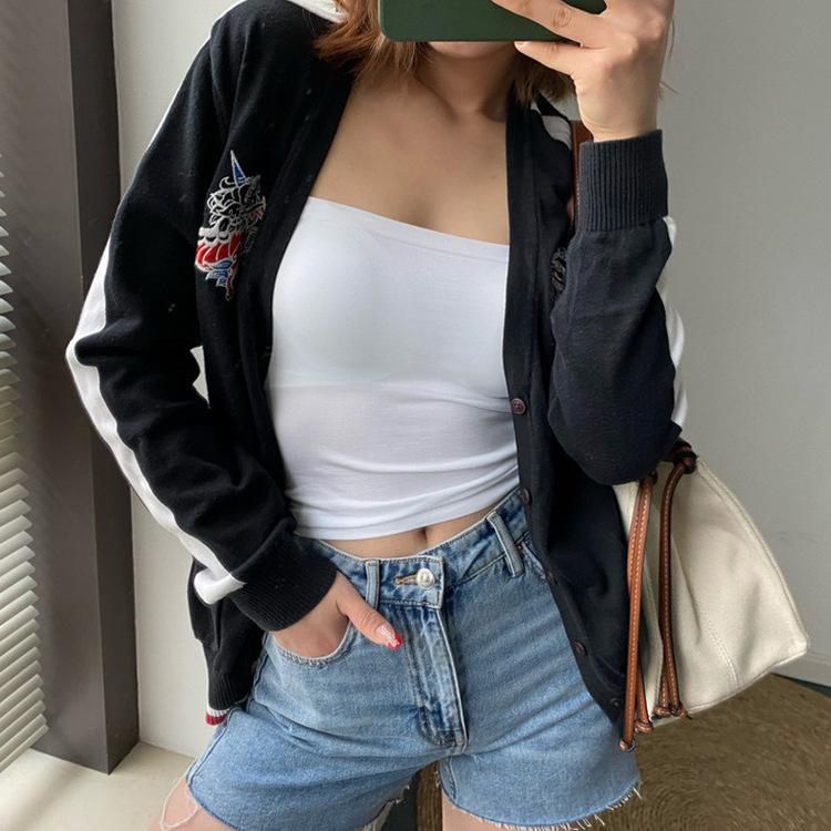 Product Introduction of Popular/Style Seamless Camisole Oil Painting/Girl 1806 Long Vest Sexy Sports Solid Color Bra One Piece Underwear Women Womenswear Tops 8