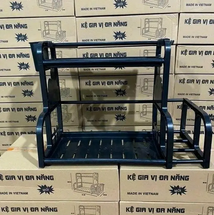 Kệ Đựng Gia Vị Nhà Bếp , Kệ Đựng Đồ Dùng Nhà Bếp, kệ gia vị 2 tầng tiện ích 2