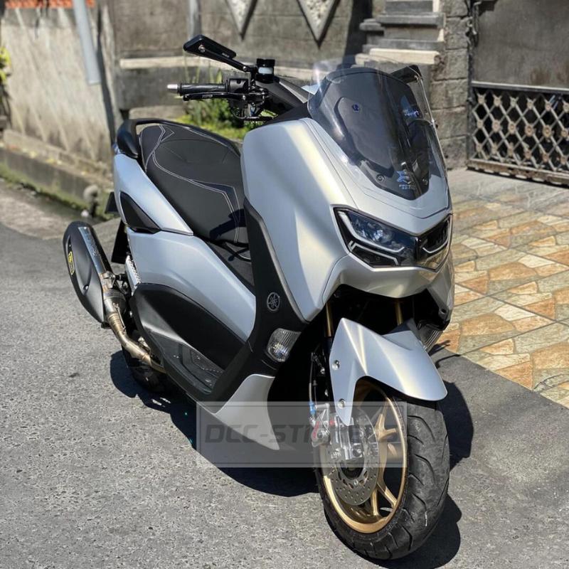 Stiker Skotlet Silver Metalik Candy Scotlite Perak Mettalic Premium Emblem Body Motor Vespa Stylish 2