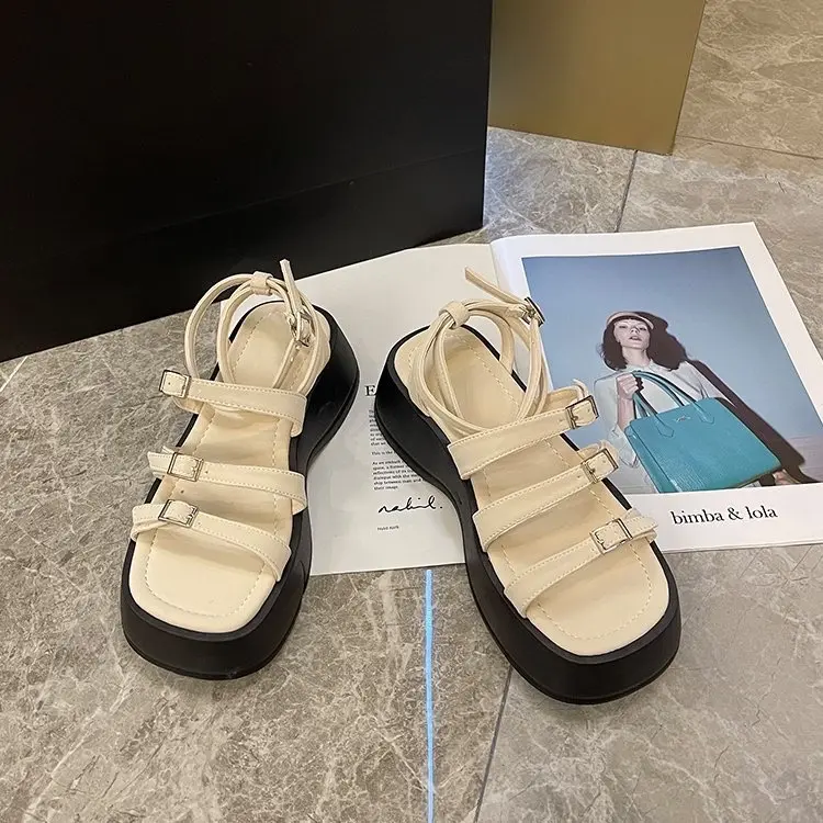 [FREESHIP] Sandal nữ YIAN đế 6cm thời trang mới DéP Shoes 6