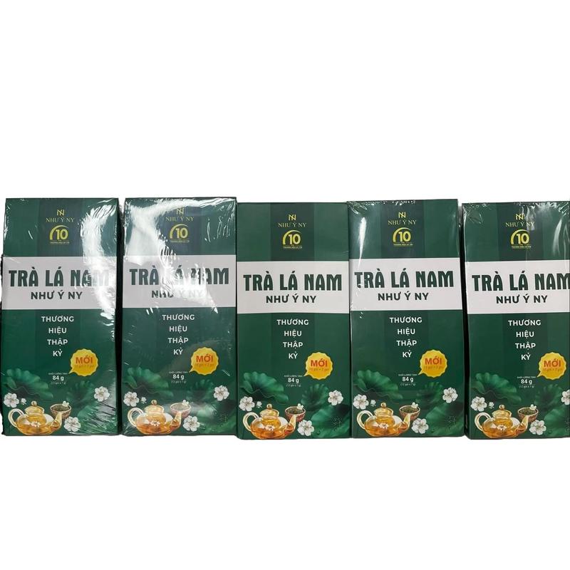 Trà Lá Nam Như Ý NY mẫu mới 84g thơm ngon dễ uống 12 gói Nước Trà + Trà 5 hộp Chè Tea Chua Sen