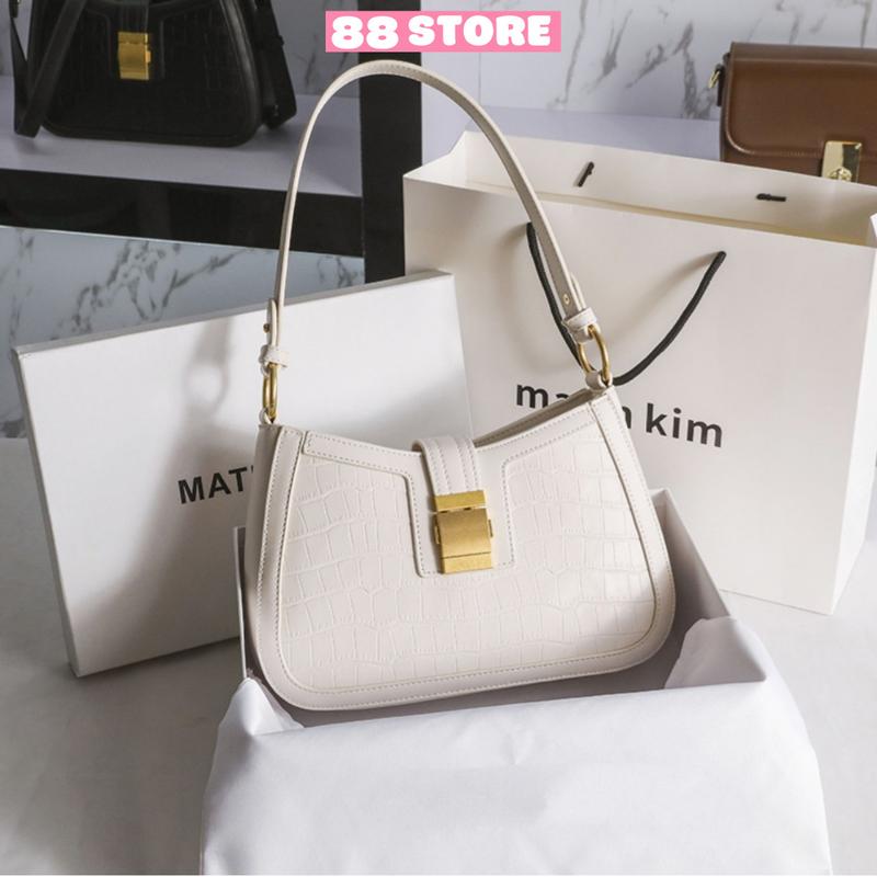 Túi xách nữ kẹp nách nữ đẹp đeo vai thời trang công sở da pu vân cá sấu cao cấp giá rẻ TX069 Bag Đeo Chéo Kem