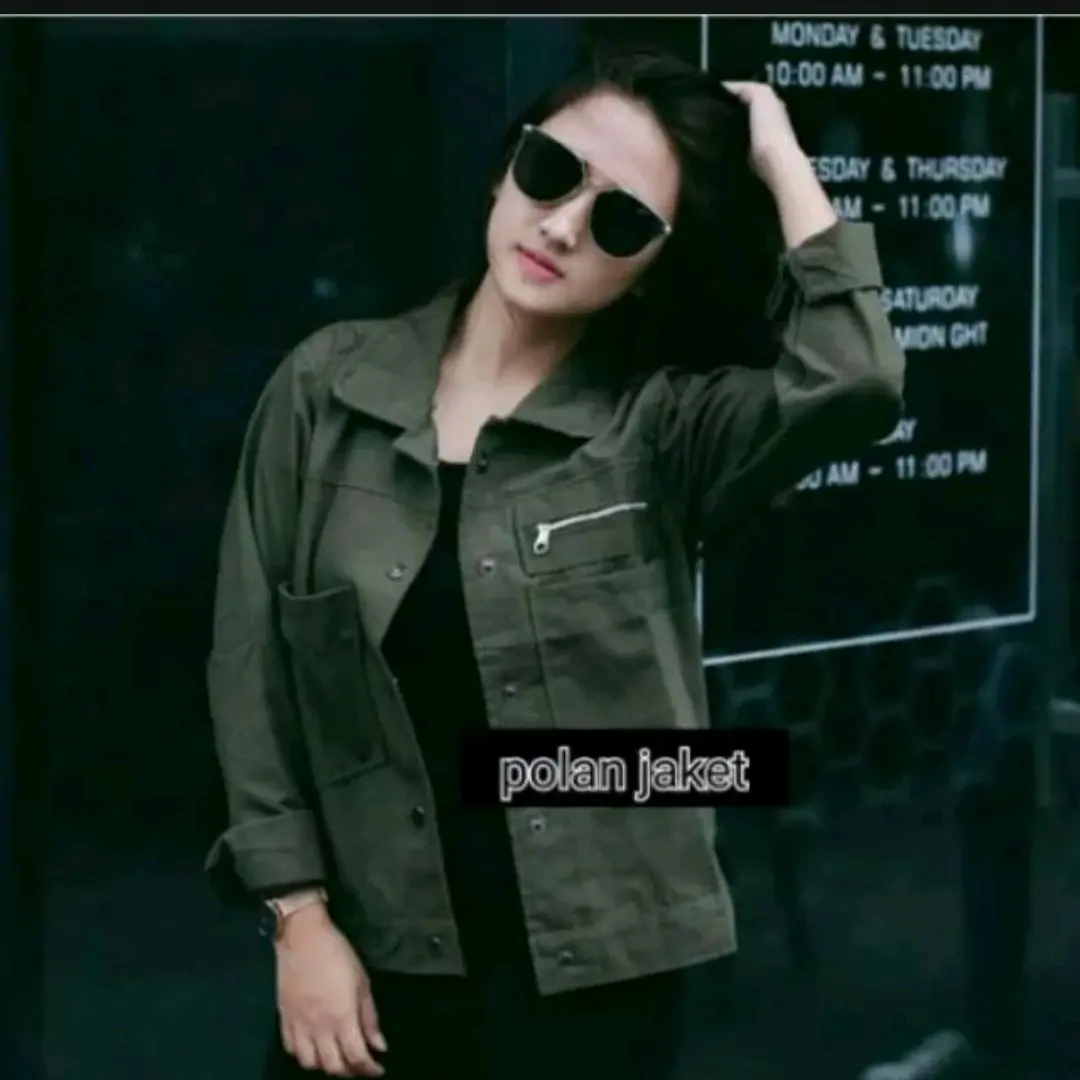 JAKET POLAN WANITA/JAKET KOREAN STYLE/JAKET TERKINI/ JAKET TERBARU/JAKET TERLARIS Tebal Simpel Atasan Cewek